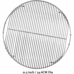 GFTIME 54.6cm Grille De Cuisson Grilles à Charbon Pour Weber 57CM, Pièces De Grilles De Rechange Chromées Pour Grils à Charbon Weber One-Touch 57 CM, Performer, Bar-B-Kettle Et Master-Touch -Accessoires de barbecue Soldes 47364284 3