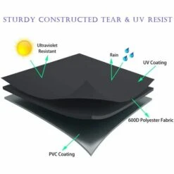 GFTIME 122 L X 45 P X 107 H Cm 7138 Housse De Barbecue Pour Barbecues à Gaz Weber Spirit 200 & Spirit II 200 2 Brûleurs Series Spirit E210/ S210/ E220/ S220, Char-Broil, Brinkmann, JennAir, Platinum 600D Housse De 48" Gril à Gaz Pièces De Rechange -Accessoires de barbecue Soldes 47364288 3