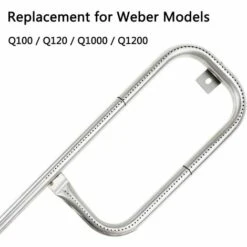 GFTIME 43,2CM 60040 Tube De Brûleur Accessoires Pour Weber Q100 Series, Q100 Q120, Q1000 Q1200 Grill Modèle 50060001 51010001 51060001 LP, Partie 69957, Acier Inoxydable Brûleur De Tube Gaz Pièces -Accessoires de barbecue Soldes 47364294 4