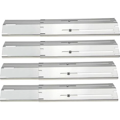 GFTIME 30cm à 53cm Plaque Chauffante Universelle Réglable Pièce Pour La Plupart Des Modèles De Gril à Gaz, Pièce De Rechange Universelle Pour Gril à Gaz Plaque De Diffuseur De Chaleur En Acier Inoxydable, Paquet De 4 1 GFTIME 30cm à 53cm Plaque Chauffante Universelle Réglable Pièce Pour La Plupart Des Modèles De Gril à Gaz, Pièce De Rechange Universelle Pour Gril à Gaz Plaque De Diffuseur De Chaleur En Acier Inoxydable, Paquet De 4