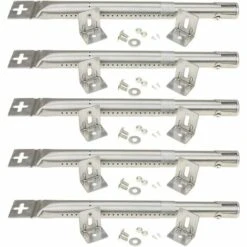 GFTIME 30,8 à 45CM Universal Brûleur Accessoires Pour FirePlus, Fire Mountain, Proficook, Barbecook, Tepro, Campingaz, Char-Broil, Cosmo Grill, Acier Inoxydable Tube Brûleur Pièce De Rechange