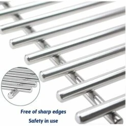 GFTIME 7639 44cm Grilles De Cuisson En Acier Inoxydable Pour Weber Spirit 300 Series,Spirit E/S 310, 320, 330, Spirit I & II 300 Spirit 700, 900, Genesis 1000-3500, Genesis Gold Silver Platinum B/C -Accessoires de barbecue Soldes 47364311 4