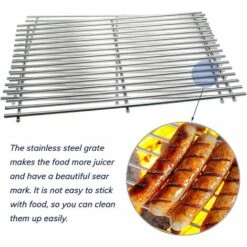 GFTIME 7639 44cm Grilles De Cuisson En Acier Inoxydable Pour Weber Spirit 300 Series,Spirit E/S 310, 320, 330, Spirit I & II 300 Spirit 700, 900, Genesis 1000-3500, Genesis Gold Silver Platinum B/C -Accessoires de barbecue Soldes 47364311 5