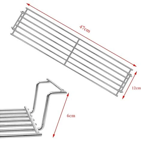 GFTIME 47CM 69866 Grille De Réchauffage Pour Weber Spirit 200 Series, Spirit E210 S210 E220 S220 Modèle With Up Front Controls (2013 - Newer), Weber Warming Rack Pièces De Rechange, Barbecue Réchauffement 2 GFTIME 47CM 69866 Grille De Réchauffage Pour Weber Spirit 200 Series, Spirit E210 S210 E220 S220 Modèle With Up Front Controls (2013 - Newer), Weber Warming Rack Pièces De Rechange, Barbecue Réchauffement – Image 2