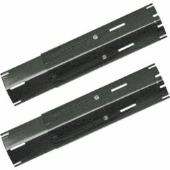 GFTIME 30cm à 53cm Plaque De Diffuseur De Chaleur Universelle De Barbecue Réglable En Porcelaine Emaillée Pour Barbecue Grill à Gaz Char-Broil, Nexgrill, Brinkmann, Backyard Barre Aromatisante Lot De 2