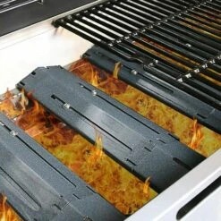 GFTIME 30cm à 53cm Plaque De Diffuseur De Chaleur Universelle De Barbecue Réglable En Porcelaine Emaillée Pour Barbecue Grill à Gaz Char-Broil, Nexgrill, Brinkmann, Backyard Barre Aromatisante Lot De 2 -Accessoires de barbecue Soldes 47364328 5