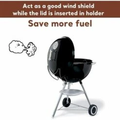 GFTIME Accessoire De Support De Couvercle Coulissant Pour Tous Les Grils De Charbon De Bois Weber 38 Cm Et 57 Cm, Gril Glisser Un Accessoire De Couvercle Latéral -Accessoires de barbecue Soldes 47364331 4