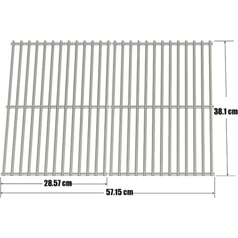 GFTIME 38CM 7521 Grille Cuisson Pour Weber Spirit 200 E200 E210 S200 S210 (avec Boutons De Commande Latérale), Acier Inoxydable Grille De Barbecue Pièces Détachées Pour Weber 500, 7521, 7522, 7523 2 GFTIME 38CM 7521 Grille Cuisson Pour Weber Spirit 200 E200 E210 S200 S210 (avec Boutons De Commande Latérale), Acier Inoxydable Grille De Barbecue Pièces Détachées Pour Weber 500, 7521, 7522, 7523 – Image 2