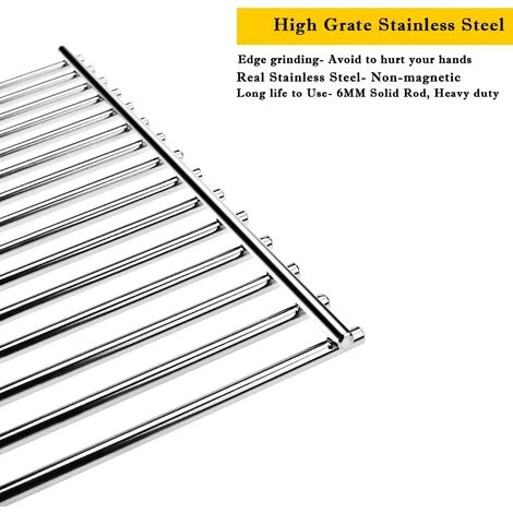 GFTIME 38CM 7521 Grille Cuisson Pour Weber Spirit 200 E200 E210 S200 S210 (avec Boutons De Commande Latérale), Acier Inoxydable Grille De Barbecue Pièces Détachées Pour Weber 500, 7521, 7522, 7523 4 GFTIME 38CM 7521 Grille Cuisson Pour Weber Spirit 200 E200 E210 S200 S210 (avec Boutons De Commande Latérale), Acier Inoxydable Grille De Barbecue Pièces Détachées Pour Weber 500, 7521, 7522, 7523 – Image 4