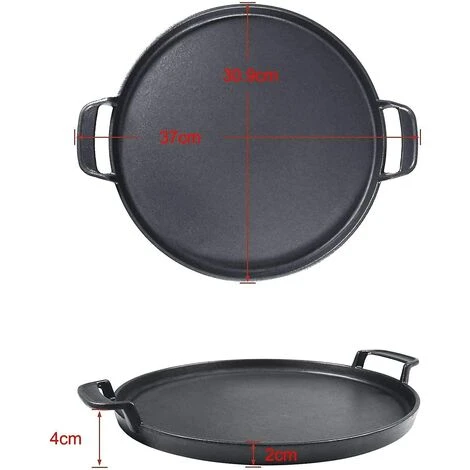 GFTIME Ø 31cm Rond Plaque à Griller En Fonte Pour Weber 57 Cm Kettle Charcoal Grill, Weber Gourmet BBQ System, Weber One-Touch, Poêle En Fonte à Grillades Pièce De Rechange 2 GFTIME Ø 31cm Rond Plaque à Griller En Fonte Pour Weber 57 Cm Kettle Charcoal Grill, Weber Gourmet BBQ System, Weber One-Touch, Poêle En Fonte à Grillades Pièce De Rechange – Image 2