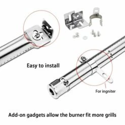 GFTIME 31 à 44 Cm Tube De Brûleur Réglable Pour Campingaz, Charbroil, Landmann, FirePlus, Universel Pièce De Rechange De Brûleur De Gril à Gaz En Acier Inoxydable Pour Fire Mountain, CosmoGrill Et Autre Modèle De Gril -Accessoires de barbecue Soldes 47364384 3