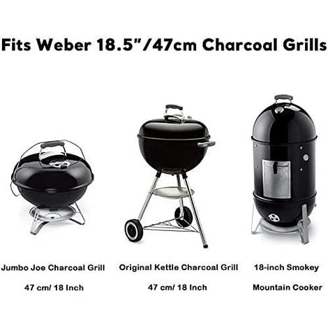 GFTIME 7432 7440 Grille De Cuisson Et Grille à Charbon Pour Grils à Charbon Weber 47 Cm, Weber One-Touch, Bar-B-Kettle, Smokey Mountain Cooker Smoker, Jumbo Joe, Original Kettle, Avec 1 Thermomètre 3 GFTIME 7432 7440 Grille De Cuisson Et Grille à Charbon Pour Grils à Charbon Weber 47 Cm, Weber One-Touch, Bar-B-Kettle, Smokey Mountain Cooker Smoker, Jumbo Joe, Original Kettle, Avec 1 Thermomètre – Image 3