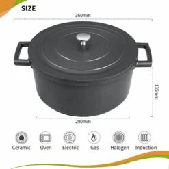 MVPOWER BBQ-Toro Dutch Oven 28 Cm | Alpha Marmite En Fonte -Accessoires de barbecue Soldes 47497436 5