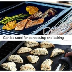 LONGZIMING Tapis De Cuisson Pour Barbecue 5 Pièces Feuille Cuisson Barbecue Tapis 40 X 33cm Anti-adhérent Et Réutilisable Pour Barbecue Électrique Gaz Et Charbon -Accessoires de barbecue Soldes 48157208 4