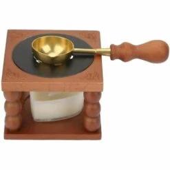 Kueatily Réchauffeur De Sceau De Cire, Chauffe-cire De Scellage Avec Cuillère De Fusion Et Bougie -Accessoires de barbecue Soldes 48328745 3