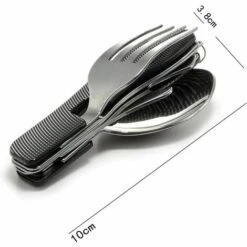 LONGZIMING Couverts De Voyage 2 Pièces Set Portable 4 En 1 Plats Molette Couteau à Poignée En Aluminium, Fourchette, Cuillère, Ouvre-Bouteille 8 LONGZIMING Couverts De Voyage 2 Pièces Set Portable 4 En 1 Plats Molette Couteau à Poignée En Aluminium, Fourchette, Cuillère, Ouvre-Bouteille -Accessoires de barbecue Soldes 48723696 4