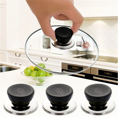 KARTOKNER 5 Pièces Bouton De Couvercle Casserole Couvercle Boutons Noir Universel Remplacement Boutons De Ustensiles De Cuisine Avec Vis Poignée Boutons De Rechange Pour Couvercle De Casserole 5 KARTOKNER 5 Pièces Bouton De Couvercle Casserole Couvercle Boutons Noir Universel Remplacement Boutons De Ustensiles De Cuisine Avec Vis Poignée Boutons De Rechange Pour Couvercle De Casserole – Image 5