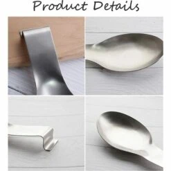 DKSFJKL Repose-cuillère En Acier Inoxydable Pour Comptoir De Cuisine, Accessoires De Cuisine, Spatule, Louche, Brosse (argent) 8 DKSFJKL Repose-cuillère En Acier Inoxydable Pour Comptoir De Cuisine, Accessoires De Cuisine, Spatule, Louche, Brosse (argent) -Accessoires de barbecue Soldes 50995382 4