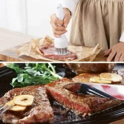 VERSAILLESFR L'attendrisseur De Viande Le Plus Robuste De, Des Aiguilles à Viande En Acier Inoxydable, Une Cuisine De Qualité, Du Porc, Du Poulet, Du Poisson, Des Outils De Cuisson Légers Et Durables, Versailles -Accessoires de barbecue Soldes 51175506 4