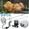Hengda Broche à Rôtir Avec Moteur BBQ Rôtissoire Tournebroche Set Tourne Broche Electronique Kit Pour Grill Avec Un 92 Cm Moteur Dans Une Bôitier En Inox