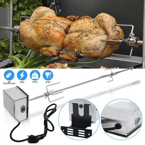 Hengda Broche à Rôtir Avec Moteur BBQ Rôtissoire Tournebroche Set Tourne Broche Electronique Kit Pour Grill Avec Un 92 Cm Moteur Dans Une Bôitier En Inox 1 Hengda Broche à Rôtir Avec Moteur BBQ Rôtissoire Tournebroche Set Tourne Broche Electronique Kit Pour Grill Avec Un 92 Cm Moteur Dans Une Bôitier En Inox
