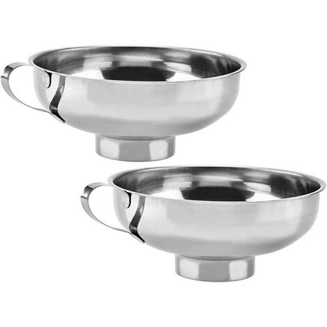 LITZEE Entonnoir à Confiture En Acier Inoxydable – Entonnoir Avec Anse – Aide Au Remplissage Pour Verres – Entonnoir En Métal Ø 14 Cm, Ouverture Ø 6,4 Cm – Aide Au Remplissage – Accessoires De Cuisine 1 LITZEE Entonnoir à Confiture En Acier Inoxydable – Entonnoir Avec Anse – Aide Au Remplissage Pour Verres – Entonnoir En Métal Ø 14 Cm, Ouverture Ø 6,4 Cm – Aide Au Remplissage – Accessoires De Cuisine