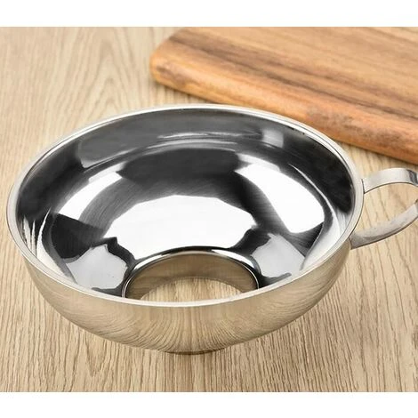 LITZEE Entonnoir à Confiture En Acier Inoxydable – Entonnoir Avec Anse – Aide Au Remplissage Pour Verres – Entonnoir En Métal Ø 14 Cm, Ouverture Ø 6,4 Cm – Aide Au Remplissage – Accessoires De Cuisine 2 LITZEE Entonnoir à Confiture En Acier Inoxydable – Entonnoir Avec Anse – Aide Au Remplissage Pour Verres – Entonnoir En Métal Ø 14 Cm, Ouverture Ø 6,4 Cm – Aide Au Remplissage – Accessoires De Cuisine – Image 2