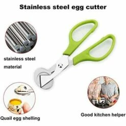 LITZEE 2 Pièces Caille Ciseaux, Ciseaux De Coupe De Coquille D'Oeuf, Ciseaux Coquilles D'Oeufs De Caille En Acier Inoxydable, Pour Couper Les Œufs, Les Œufs De Caille Et Autres Œufs -Accessoires de barbecue Soldes 51550819 5