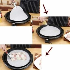 LITZEE Papier Sulfurisé Papier à Pâtisserie Rond Papier Parchemin De Cuisson Antiadhésif Pour Les Casseroles, Grill, Vapeur,23CM 100PCS -Accessoires de barbecue Soldes 51550863 3