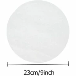 LITZEE Papier Sulfurisé Papier à Pâtisserie Rond Papier Parchemin De Cuisson Antiadhésif Pour Les Casseroles, Grill, Vapeur,23CM 100PCS -Accessoires de barbecue Soldes 51550863 5