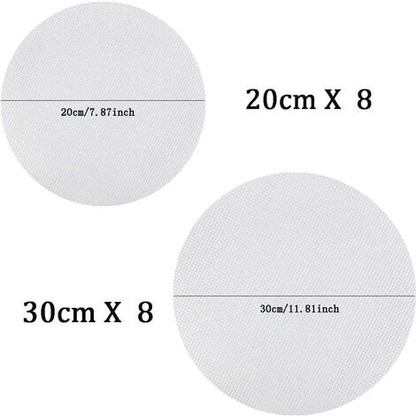 LITZEE 16 Pcs Antiadhésif Vapeur Maille Réutilisable Silicone Rond Dim Sum Vapeur Maille Vapeur Tapis Pour Vapeur Panier Cuisine Légumes Riz 20 Cm 30 Cm 2 LITZEE 16 Pcs Antiadhésif Vapeur Maille Réutilisable Silicone Rond Dim Sum Vapeur Maille Vapeur Tapis Pour Vapeur Panier Cuisine Légumes Riz 20 Cm 30 Cm â Image 2