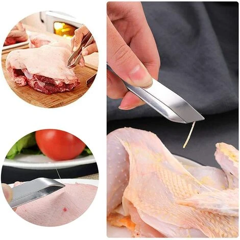 KARTOKNER Lot De 2 Pince à Os De En Acier Inoxydable ArêTe De Poisson Pince à éPiler Pour Enlever Les ArêTes De Poisson,Les éCailles De Poisson,Les Plumes De Porc Et Les Plumes De Poulet 5 KARTOKNER Lot De 2 Pince à Os De En Acier Inoxydable ArêTe De Poisson Pince à éPiler Pour Enlever Les ArêTes De Poisson,Les éCailles De Poisson,Les Plumes De Porc Et Les Plumes De Poulet â Image 5