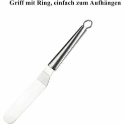 KARTOKNER 3Pcs Spatules Coudées à Patisserie - Spatule Coudee Pâtisserie Inclinée Glaçage Cuillère à Palette Pelle, Spatule De Cuisine En Acier Inoxydable -Accessoires de barbecue Soldes 52467283 3