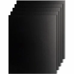 5 Pcs/lot 50 X 40 Cm Pouce En Téflon Fibre Réutilisable Antiadhésive Barbecue Rôti Tapis De Feuilles Portable Facile à Nettoyer Extérieur Pique-nique Fry Cuisson Barbecue Outils Noir GrooFoo