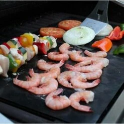 5 Pcs/lot 50 X 40 Cm Pouce En Téflon Fibre Réutilisable Antiadhésive Barbecue Rôti Tapis De Feuilles Portable Facile à Nettoyer Extérieur Pique-nique Fry Cuisson Barbecue Outils Noir GrooFoo -Accessoires de barbecue Soldes 52489442 3