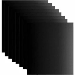 8 Pcs/lot 50 X 40 Cm Pouce En Téflon Fibre Réutilisable Antiadhésive Barbecue Rôti Tapis De Feuilles Portable Facile à Nettoyer Extérieur Pique-nique Fry Cuisson Barbecue Outils Noir GrooFoo