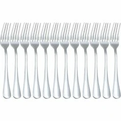 KARTOKNER 7.2" Fourchettes De Table, 9" Couteaux à Steak, 7.5" Longues Cuillères, 6.5" Cuillères à Soupe Our Accueil Cuisine Restaurant (Lot De 12 Fourchettes De Table, Fourchette Numéro Deux)