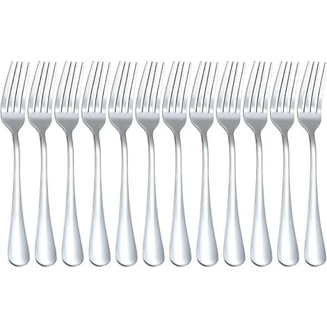KARTOKNER 7.2" Fourchettes De Table, 9" Couteaux à Steak, 7.5" Longues Cuillères, 6.5" Cuillères à Soupe Our Accueil Cuisine Restaurant (Lot De 12 Fourchettes De Table, Fourchette Numéro Deux) 1 KARTOKNER 7.2" Fourchettes De Table, 9" Couteaux à Steak, 7.5" Longues Cuillères, 6.5" Cuillères à Soupe Our Accueil Cuisine Restaurant (Lot De 12 Fourchettes De Table, Fourchette Numéro Deux)