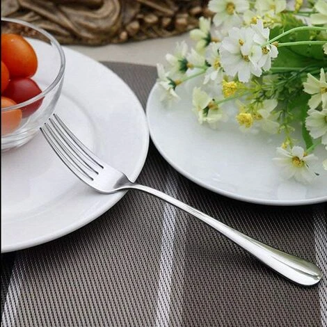 KARTOKNER 7.2" Fourchettes De Table, 9" Couteaux à Steak, 7.5" Longues Cuillères, 6.5" Cuillères à Soupe Our Accueil Cuisine Restaurant (Lot De 12 Fourchettes De Table, Fourchette Numéro Deux) 2 KARTOKNER 7.2" Fourchettes De Table, 9" Couteaux à Steak, 7.5" Longues Cuillères, 6.5" Cuillères à Soupe Our Accueil Cuisine Restaurant (Lot De 12 Fourchettes De Table, Fourchette Numéro Deux) â Image 2