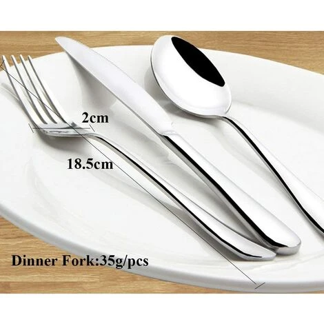 KARTOKNER 7.2" Fourchettes De Table, 9" Couteaux à Steak, 7.5" Longues Cuillères, 6.5" Cuillères à Soupe Our Accueil Cuisine Restaurant (Lot De 12 Fourchettes De Table, Fourchette Numéro Deux) 5 KARTOKNER 7.2" Fourchettes De Table, 9" Couteaux à Steak, 7.5" Longues Cuillères, 6.5" Cuillères à Soupe Our Accueil Cuisine Restaurant (Lot De 12 Fourchettes De Table, Fourchette Numéro Deux) â Image 5