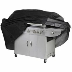 QERSTA Housse Barbecue Couverture De Barbecue Bâche De Protection BBQ Anti-UV Anti-l'eau Anti-l'humidité Avec Sac De Rangement Noir Pour Weber, Holland (145 X 61 X 117cm)