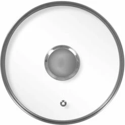 DURANDAL Couvercle Plat En Verre Cerclé Inox Légende