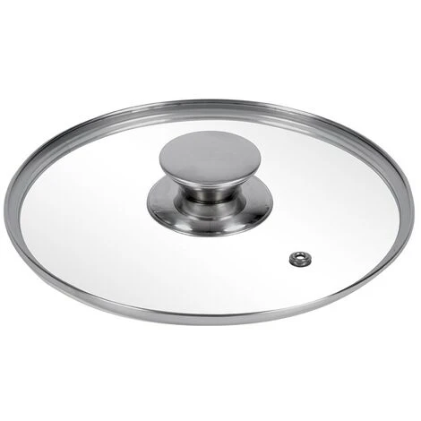 DURANDAL Couvercle Plat En Verre Cerclé Inox Légende 2 DURANDAL Couvercle Plat En Verre Cerclé Inox Légende – Image 2