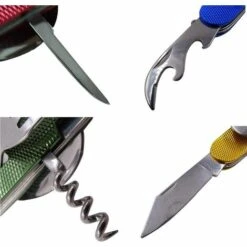 KARTOKNER Kit Couverts De Camping 6 En 1 En Acier Inoxydable Pliant Coutellerie Camping Couverts Set Ensemble De Voyage En Plein Air Couverts Kit Vaisselle Amovible Appliquer Sur Randonnée Voyage Pique-Nique Festival -Accessoires de barbecue Soldes 52766714 5