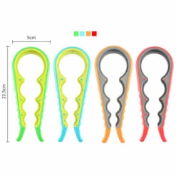 REGALI Kit Ouvre-bouteille, Ouvre-bocaux Multifonctions 4 En 1, Simple à Utiliser Pour Les Enfants, Les Personnes âgées Et Les Personnes Souffrant D'arthrite, Aide à La Préhension En Silicone (4PCS) -Accessoires de barbecue Soldes 52802840 4