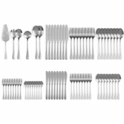 MAGNANI Couverts De Table Inox 70 Pièces, Ménagère Couverts De Table Couleur Argent, Set De Couverts De Table En Acier Inoxydable, Set De Ménagère Complet - Argent