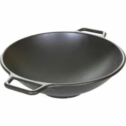 Wok Landmann 05387 - En Fonte émaillée - Adapté Aux Barbecues Gaz Et Charbon