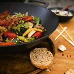 Wok Landmann 05387 - En Fonte émaillée - Adapté Aux Barbecues Gaz Et Charbon -Accessoires de barbecue Soldes 53043835 3