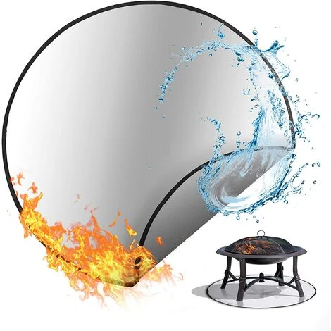 BEARSU Protection De Pont FirePad 61 Cm - Résistant Au Feu De Camp, Pelouse Patio Cheminée Dessous De Barbecue, Protection Contre Chaleur Avec Silicone Et Isolation Thermique Pour L'extérieur 1 BEARSU Protection De Pont FirePad 61 Cm - Résistant Au Feu De Camp, Pelouse Patio Cheminée Dessous De Barbecue, Protection Contre Chaleur Avec Silicone Et Isolation Thermique Pour L'extérieur