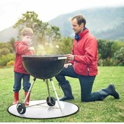BEARSU Protection De Pont FirePad 61 Cm - Résistant Au Feu De Camp, Pelouse Patio Cheminée Dessous De Barbecue, Protection Contre Chaleur Avec Silicone Et Isolation Thermique Pour L'extérieur 9 BEARSU Protection De Pont FirePad 61 Cm - Résistant Au Feu De Camp, Pelouse Patio Cheminée Dessous De Barbecue, Protection Contre Chaleur Avec Silicone Et Isolation Thermique Pour L'extérieur -Accessoires de barbecue Soldes 53359500 5